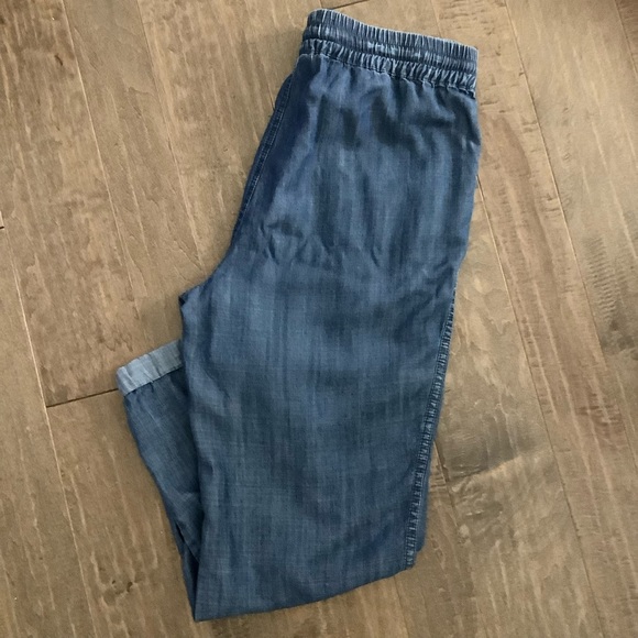 Slim-Sation Denim Cuffed Pants, Size PM - Picture 1 of 6